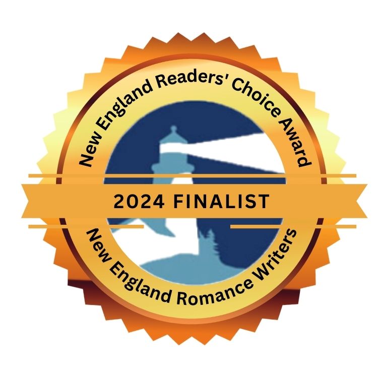 Badge that reads New England Romance Writes Reader's Choice Awards Finalist 2024