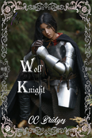 A knight with dark hair stands in the forest